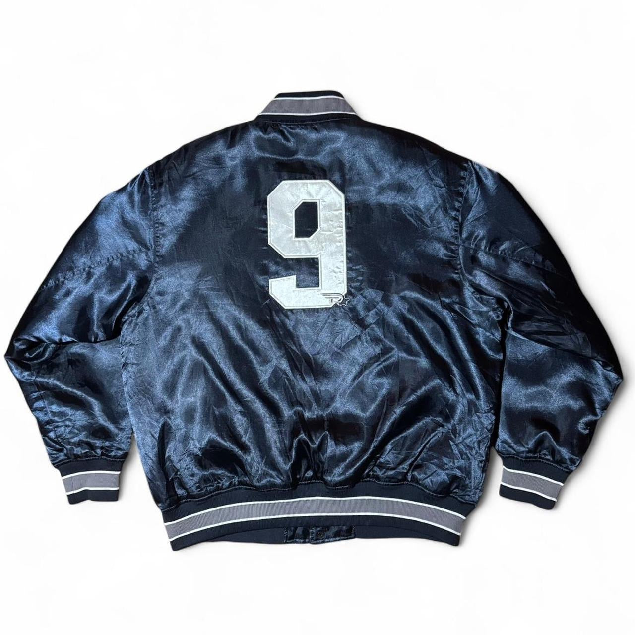 Y2K Tony Romo Dallas Cowboys Navy Blue Satin Starter Jacket