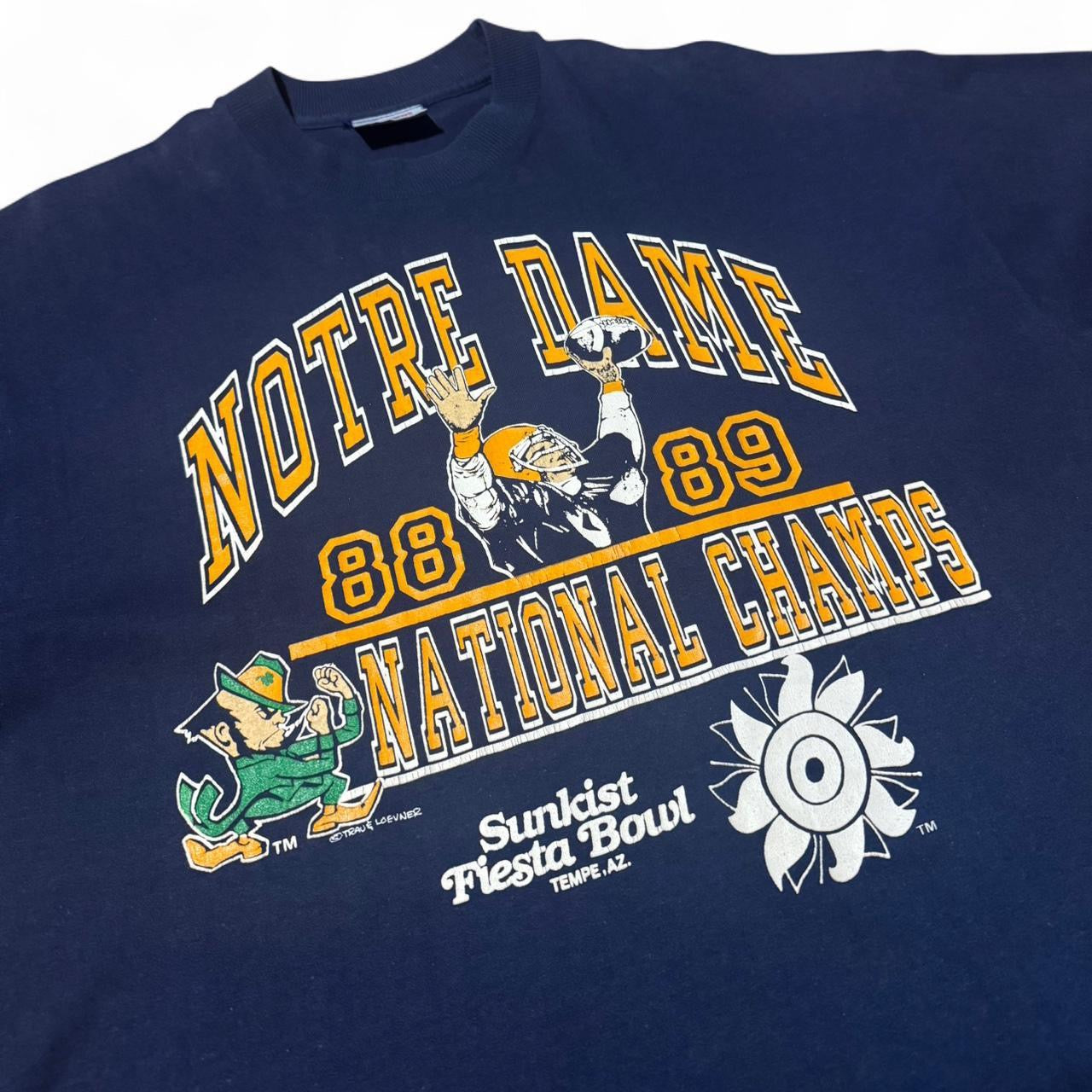 88-89 Notre Dame Fighting Irish National Champs Tee