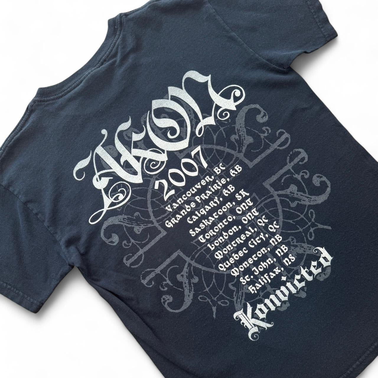 Akon Konvicted 2007 Tour Hip Hop Merch Tee
