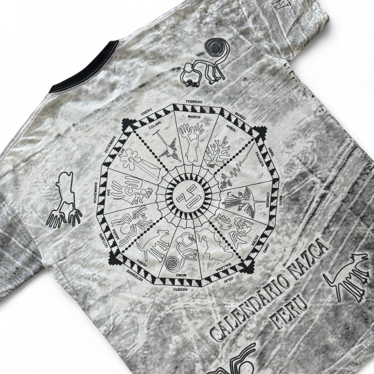 90s AOP Ancient Rufyars Peruvian Calendar Nazca Ringer