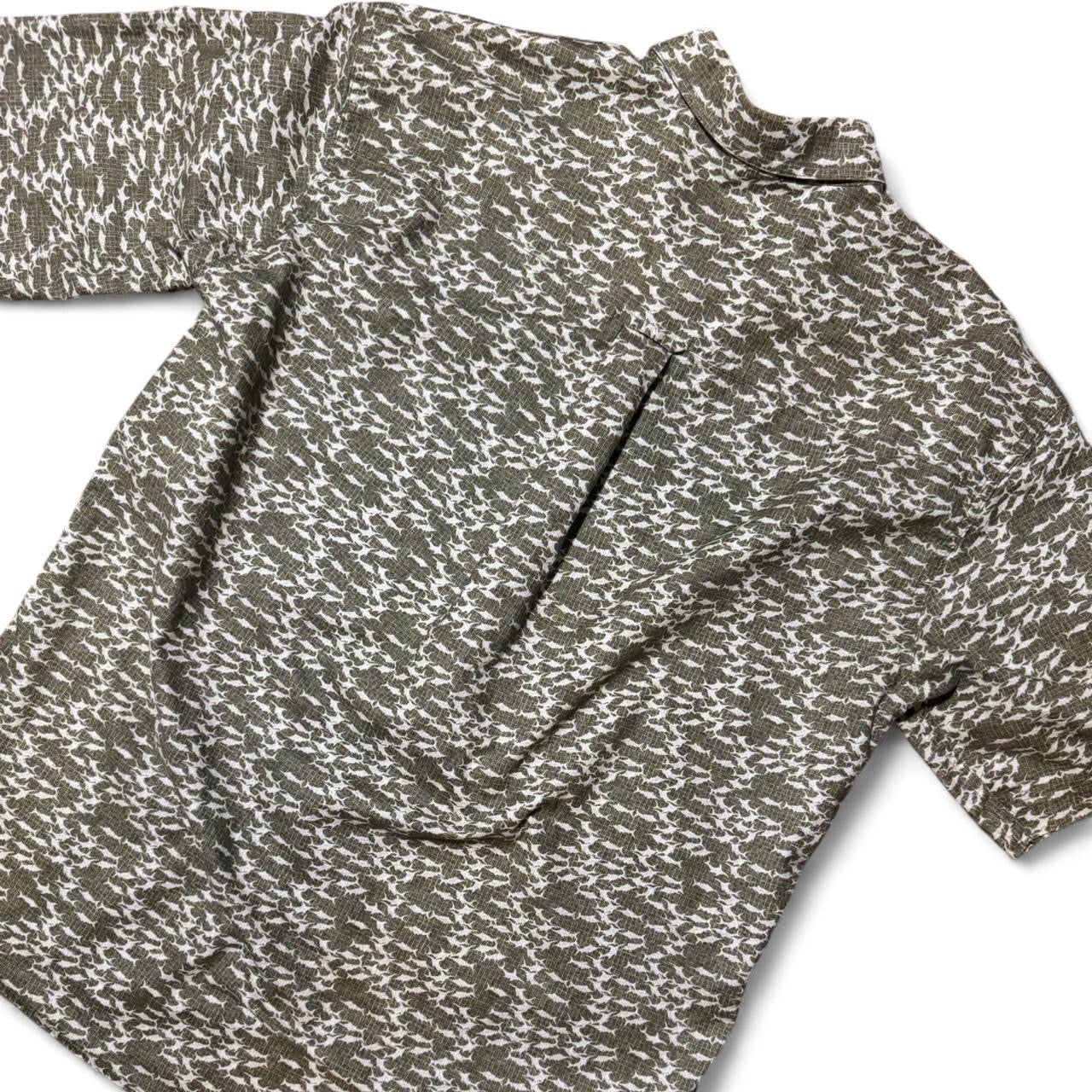 Woolrich Camo Print Button Up