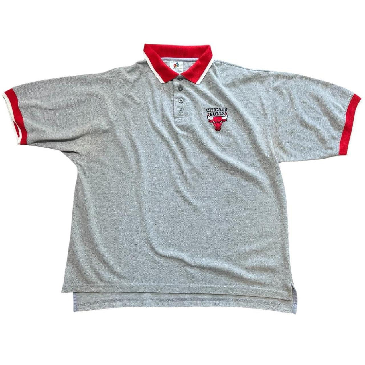 NBA Chicago Bulls y2k Basketball Polo Tee