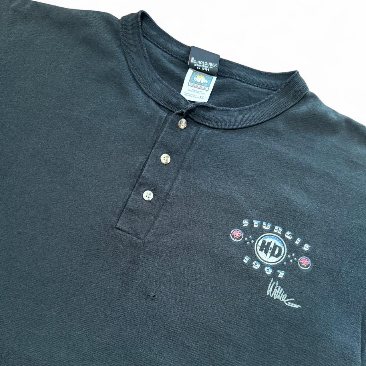 Rare 1997 Willie G Harley Sturgis Biker Henley