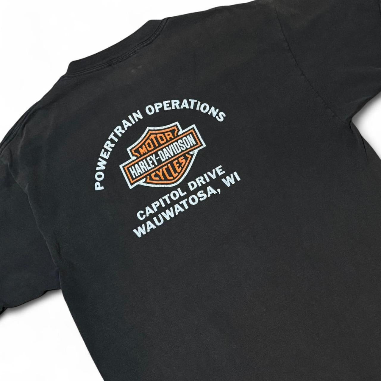 90s Faded Harley Davidson Snake Wisconsin Biker Tee