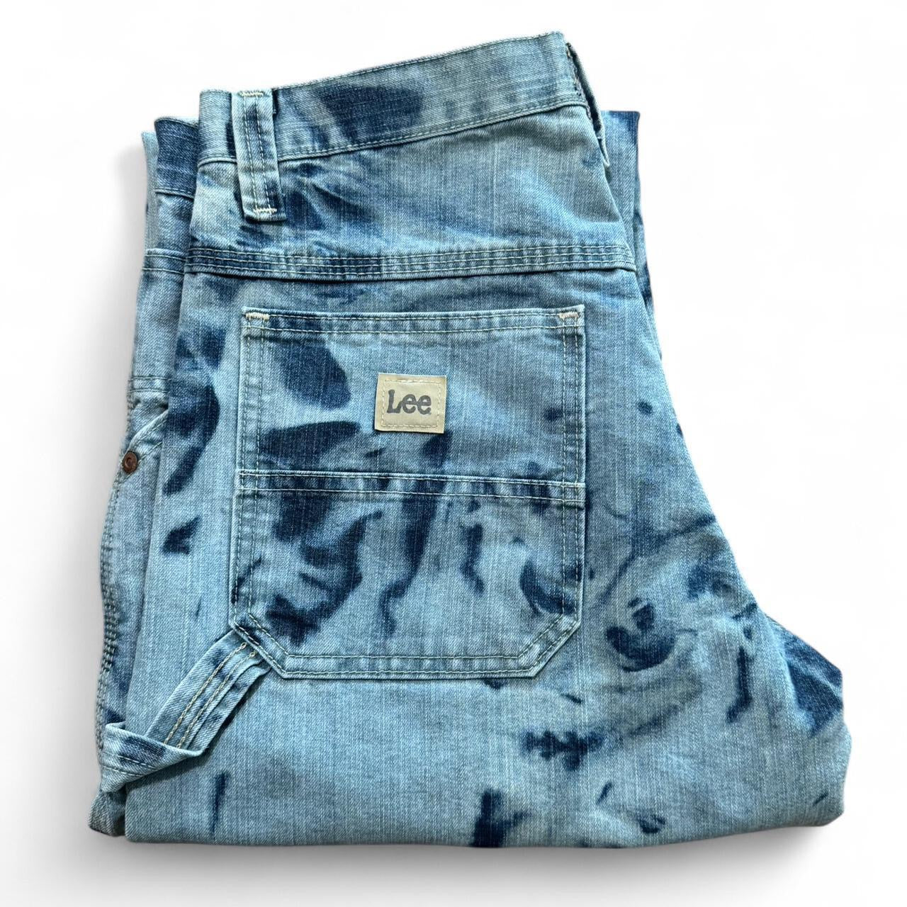 Custom Bleach Dyed Lee Carpenter Jeans