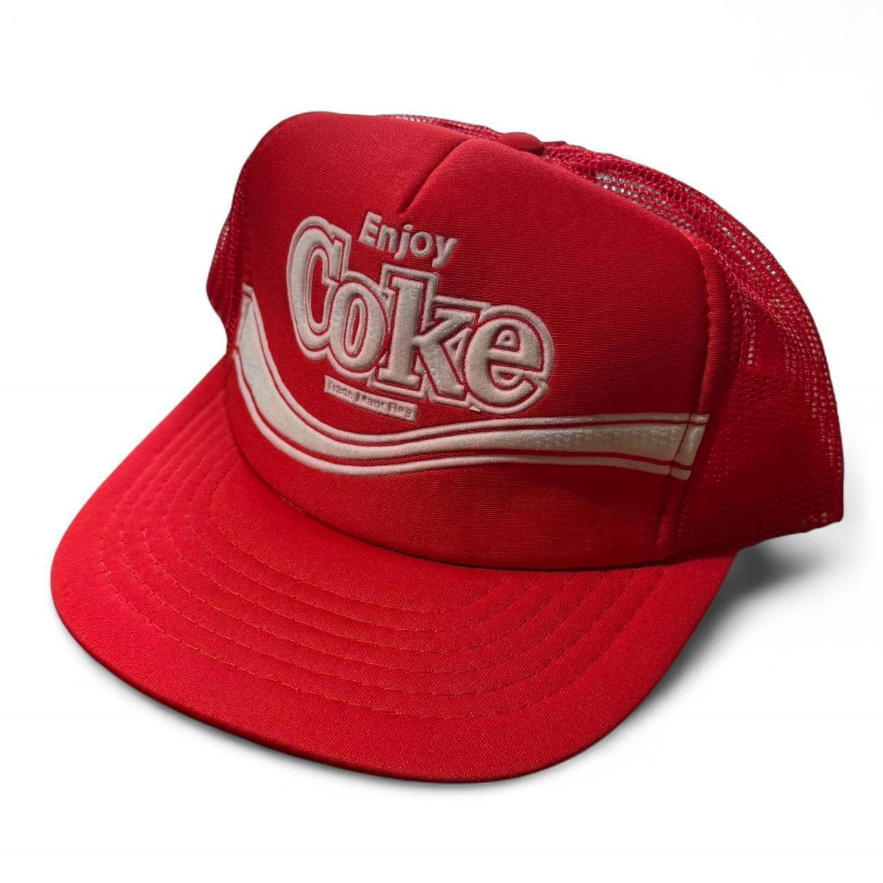 80s Coca Cola Mesh Snapback Trucker Hat