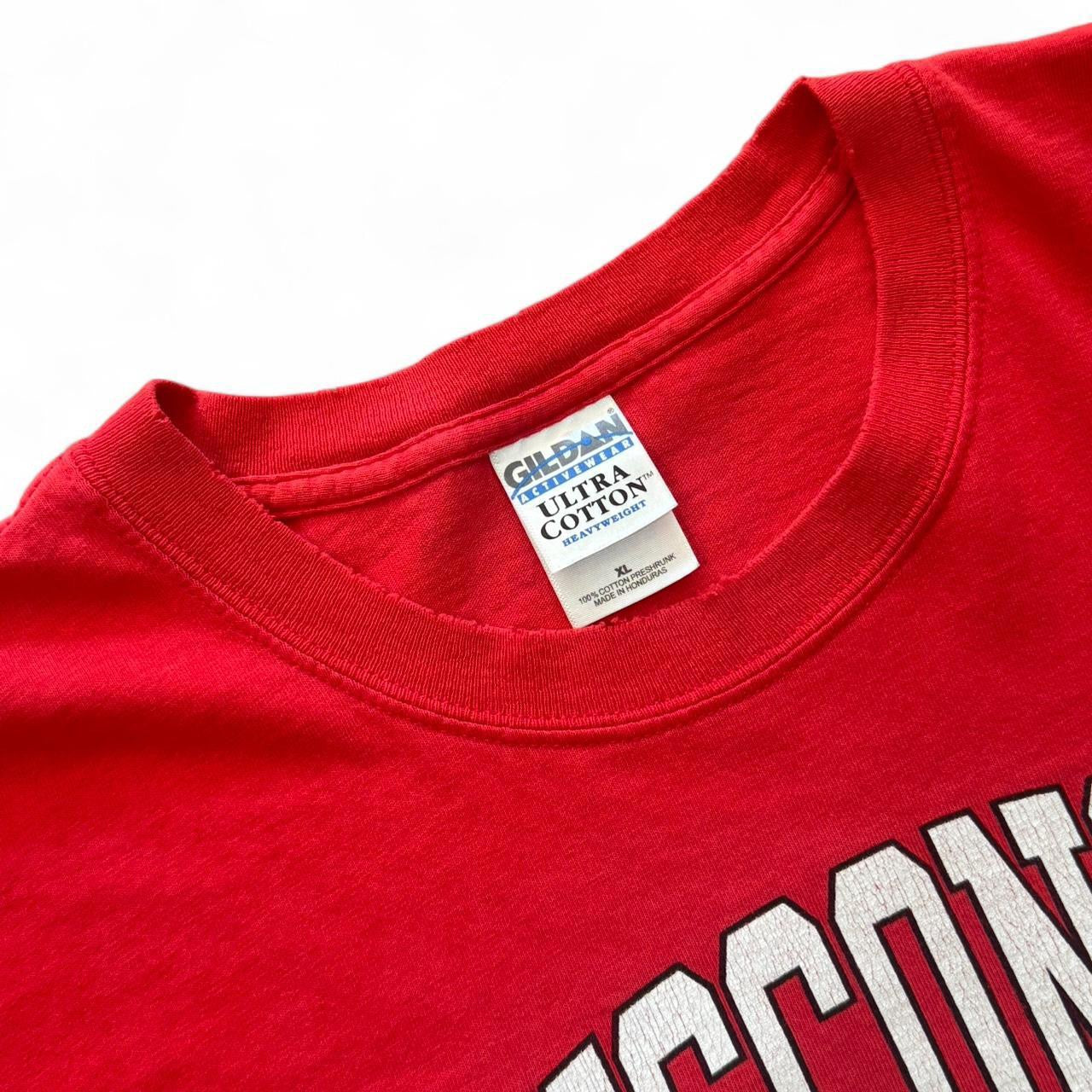 Y2K Wisconsin Badgers Red NCAA Football