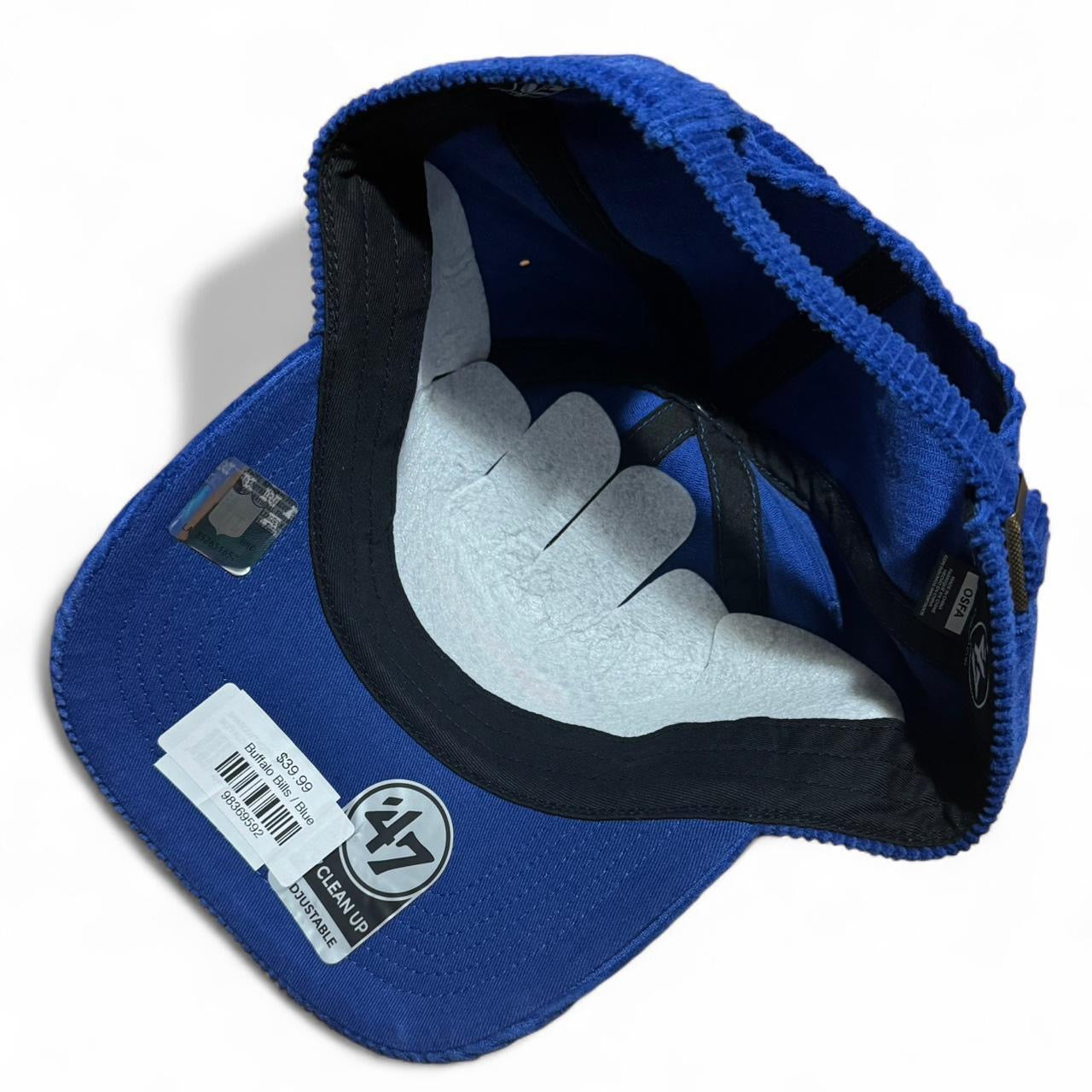 Blue Buffalo Bills Corduroy Snapback NFL Football Hat