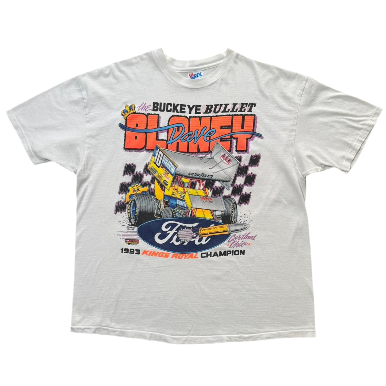 1993 Dave Blaney Ford Buckeye Bullet Drag Race Tee