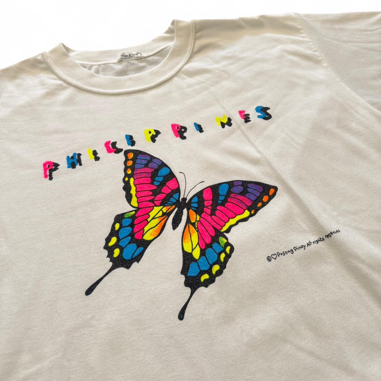 90s Philippines Butterfly Rainbow Graphic Tee