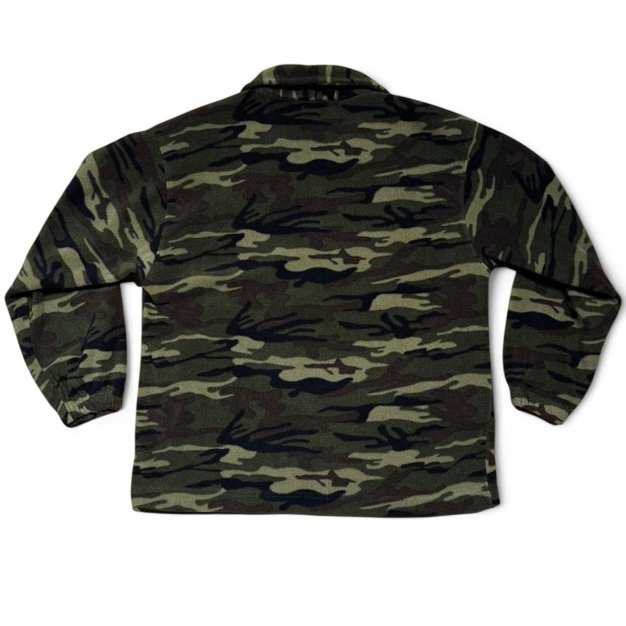 Green Camouflage Fleece Zip-Up