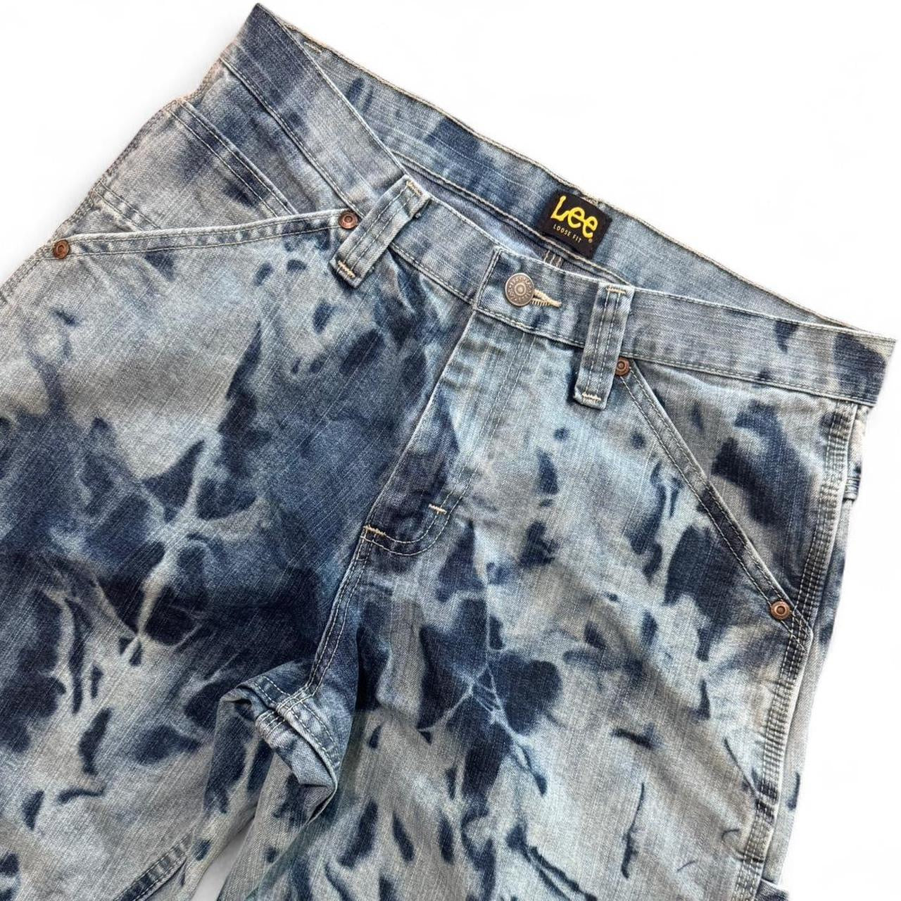 Custom Bleach Dyed Lee Carpenter Jeans