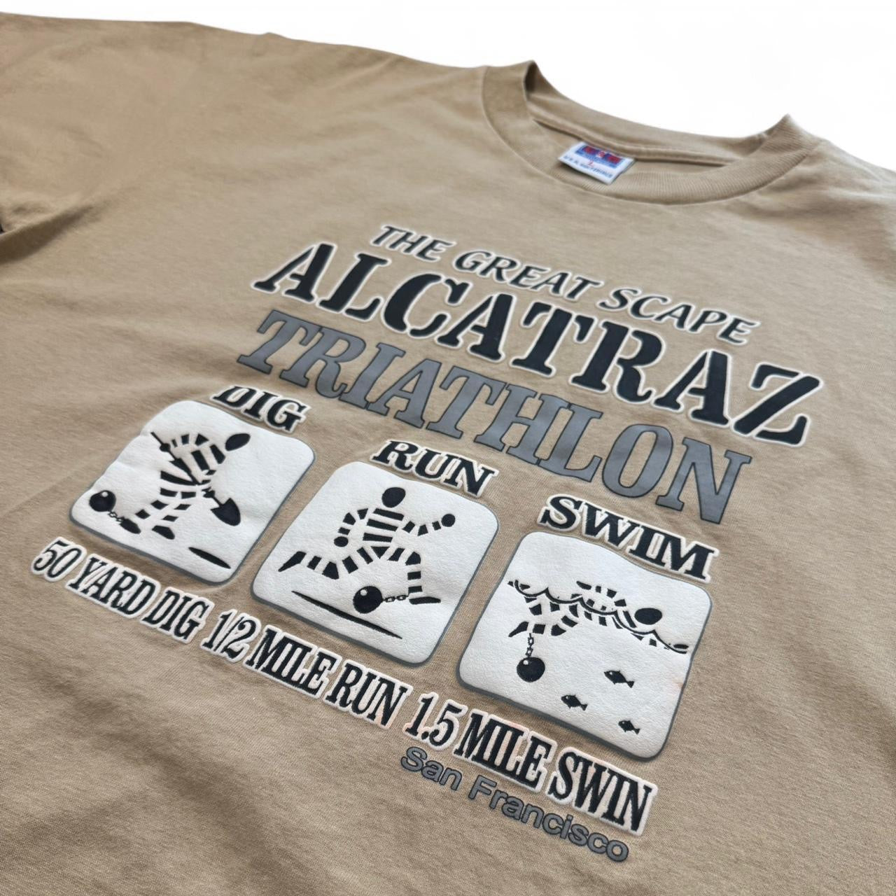 90s Alcatraz Prison Triathlon Tee