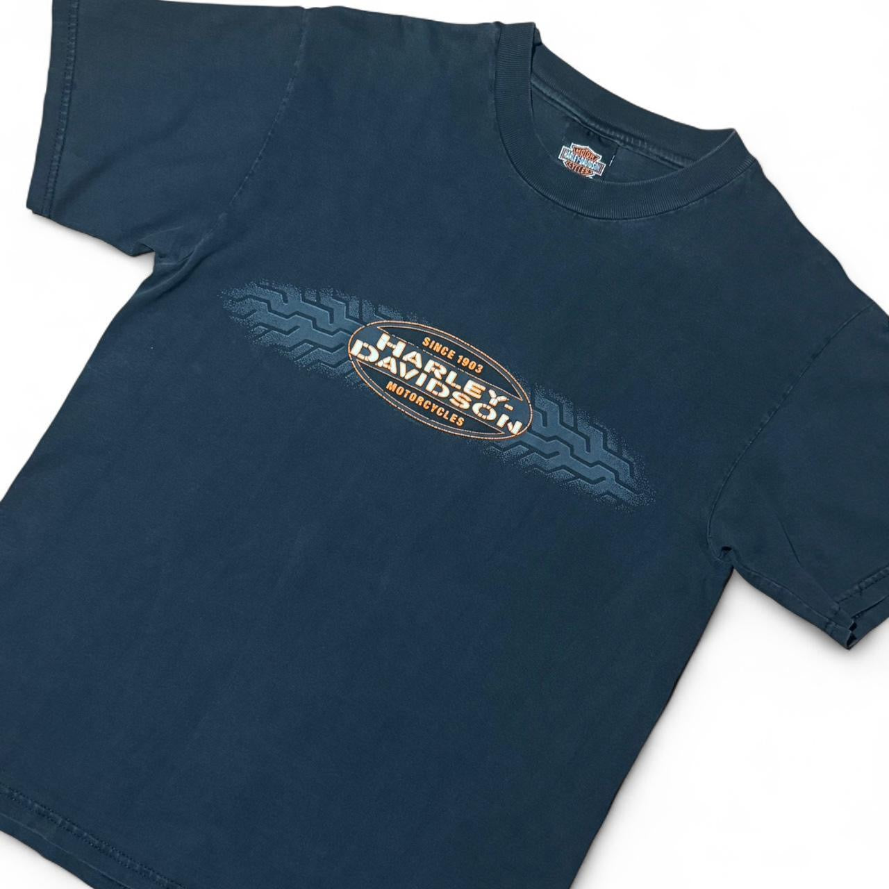 90s Harley Davidson Nevada Tire Tread Biker Tee