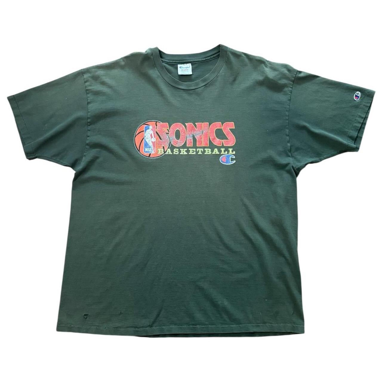 90s Seattle Sonics NBA Distressed Tee