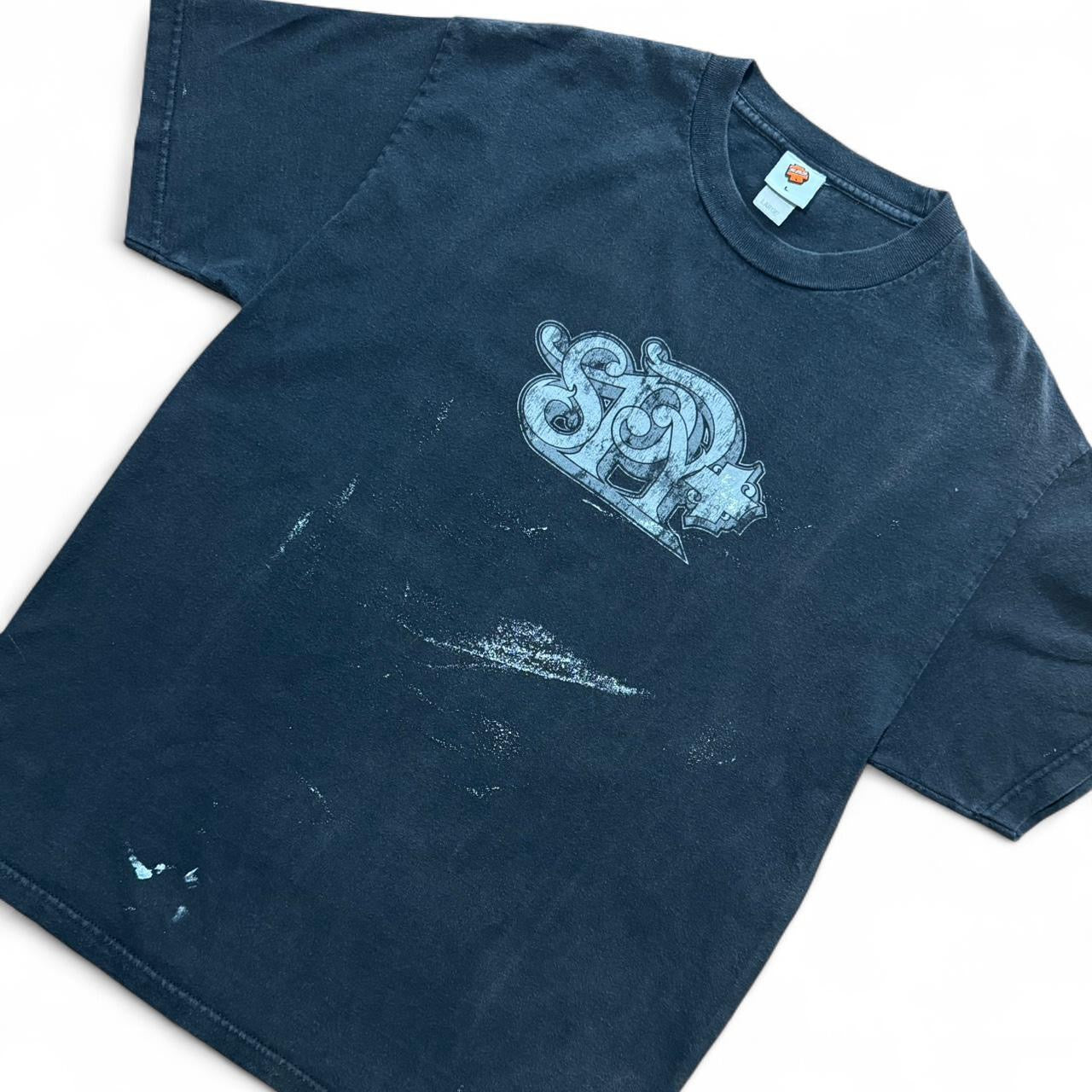 90s Distressed Spy Eyewear Glasses Logo Tee