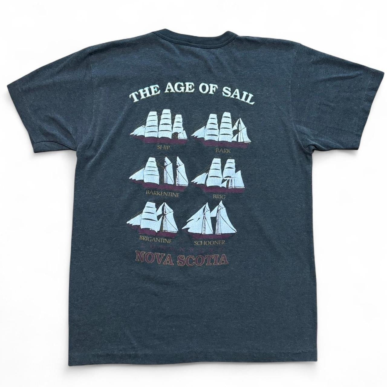 80s Nova Scotia Puff Print Sailing Tee