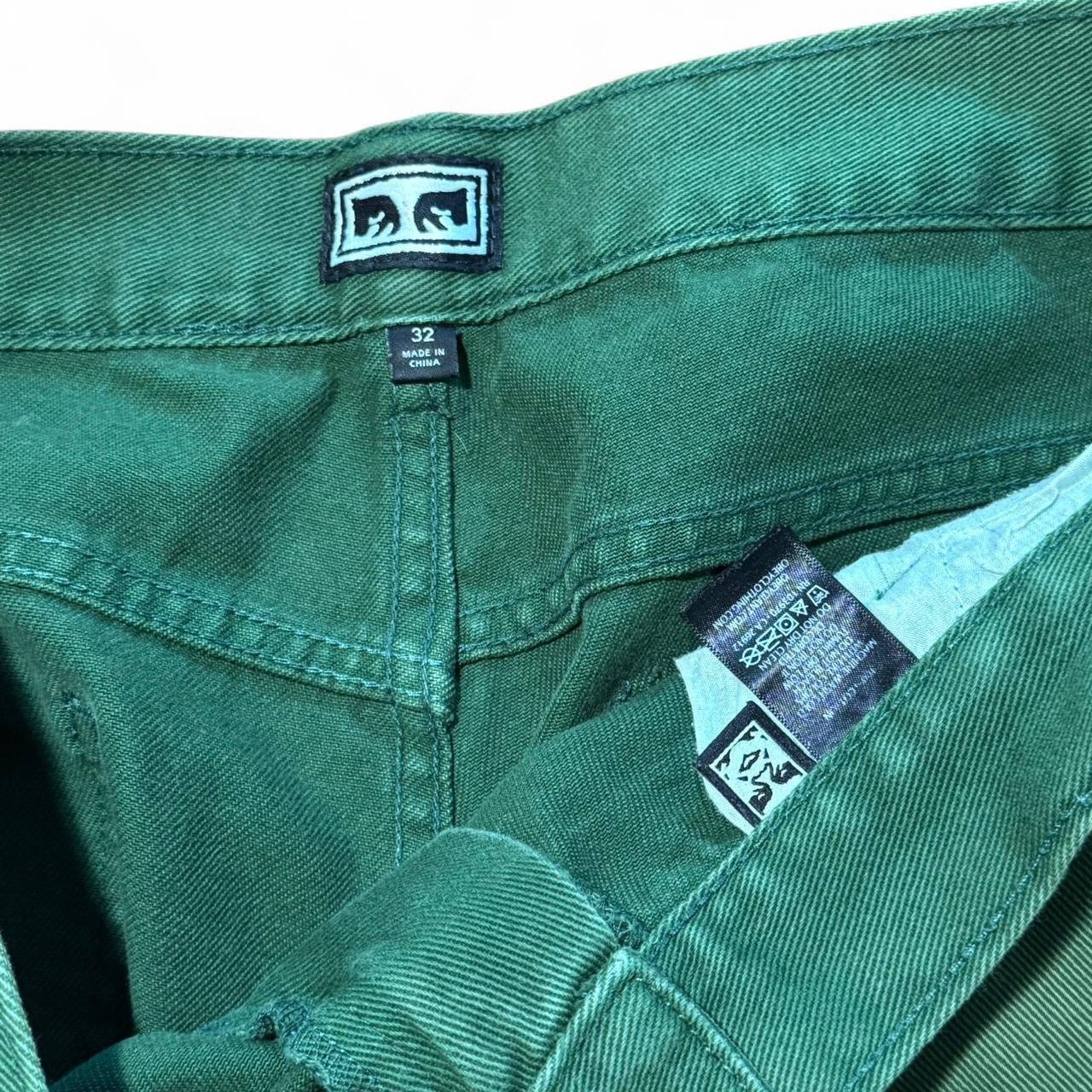 Faded Green Hardwork Obey Carpenter Pants