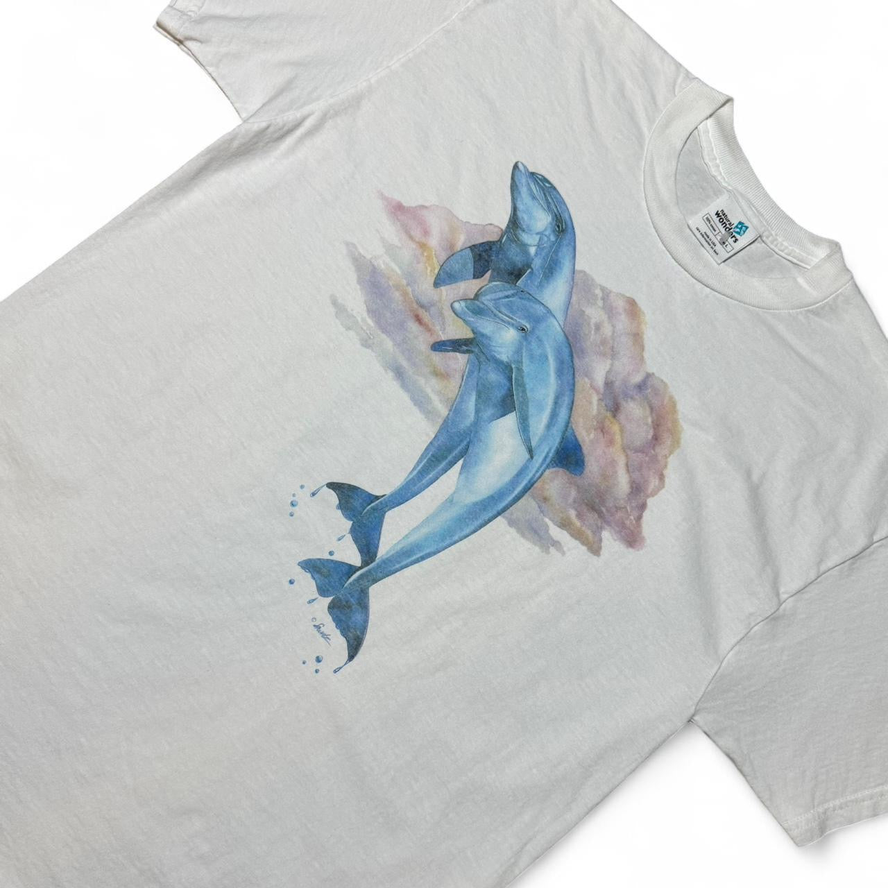 90s Natural Wonders Dolphin Art Tee