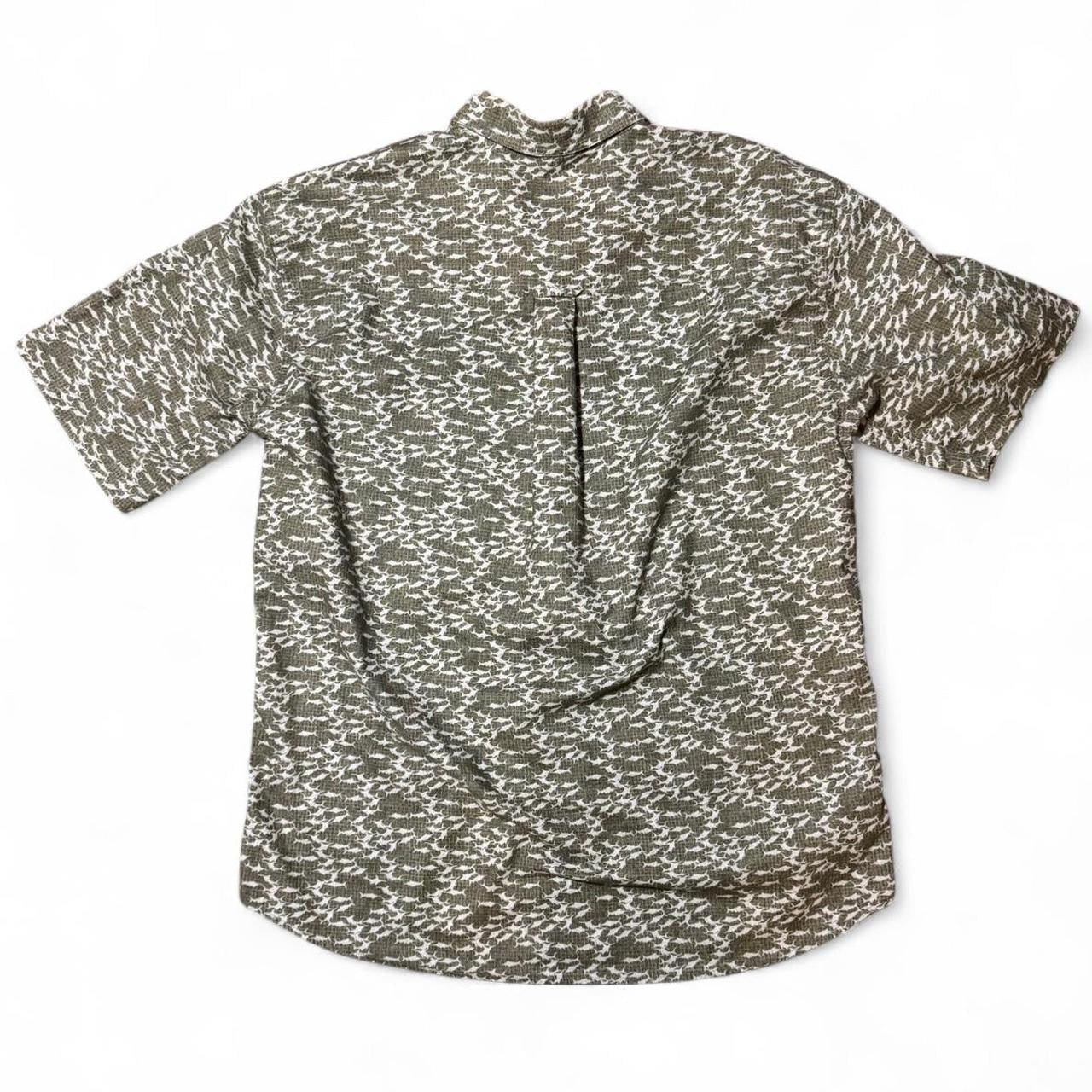 Woolrich Camo Print Button Up