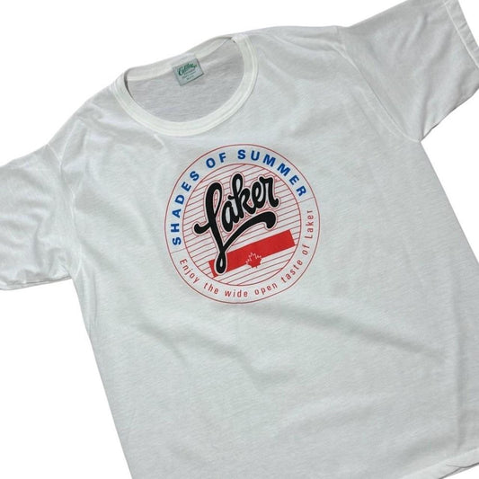 80s Laker Beer Shades of Summer Promo Graphic Single Stitch T-shirt
