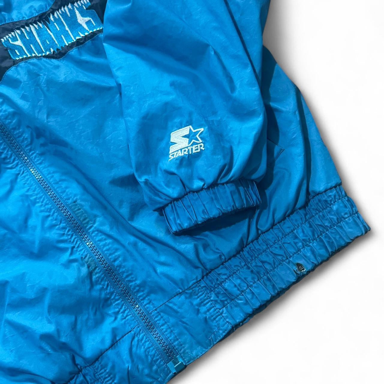 90s NHL Starter San Jose Sharks Hockey Zip Up Windbreaker