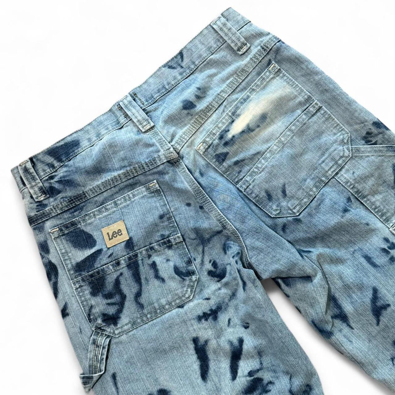 Custom Bleach Dyed Lee Carpenter Jeans