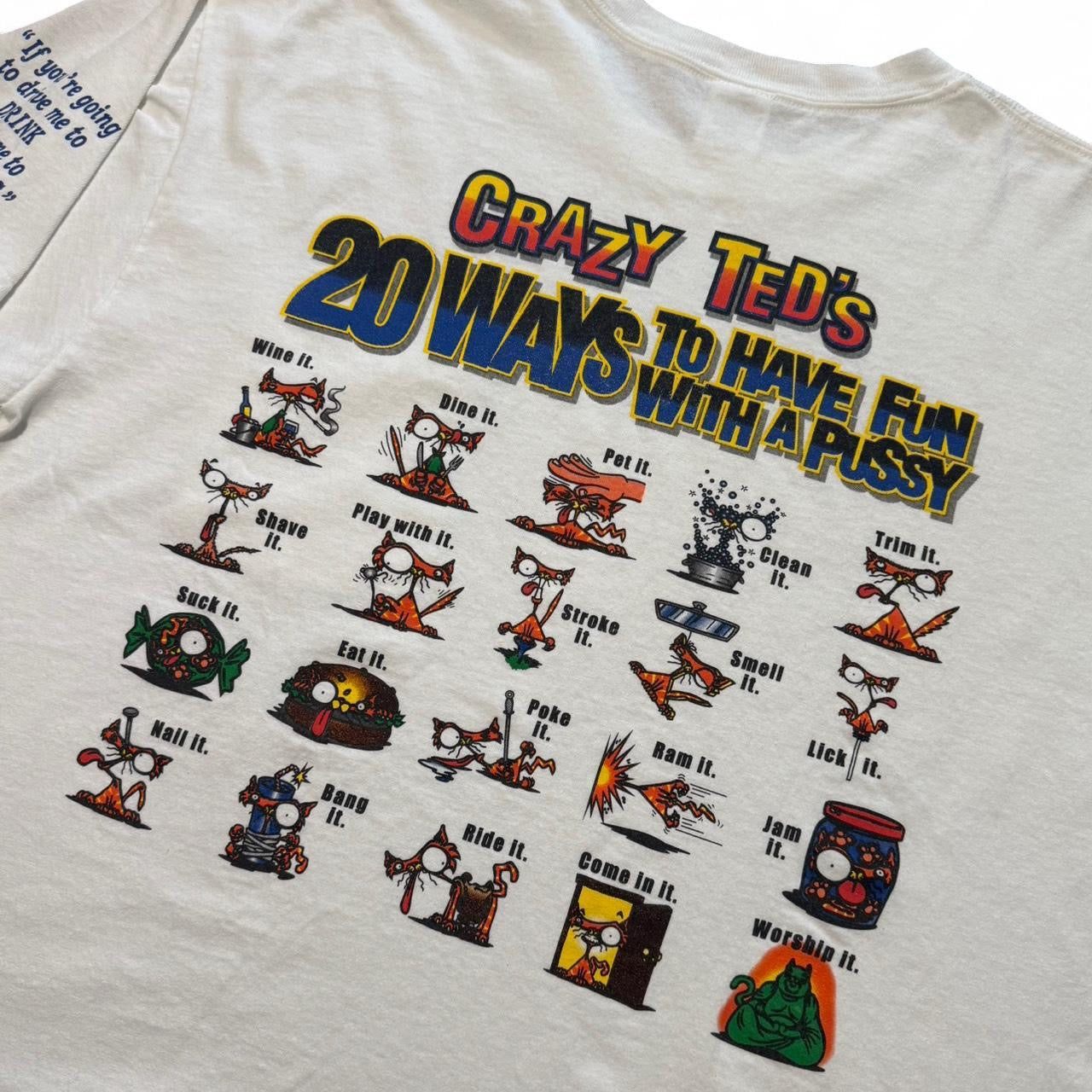 90s I Love Pussy Graphic Novelty Joke Tee