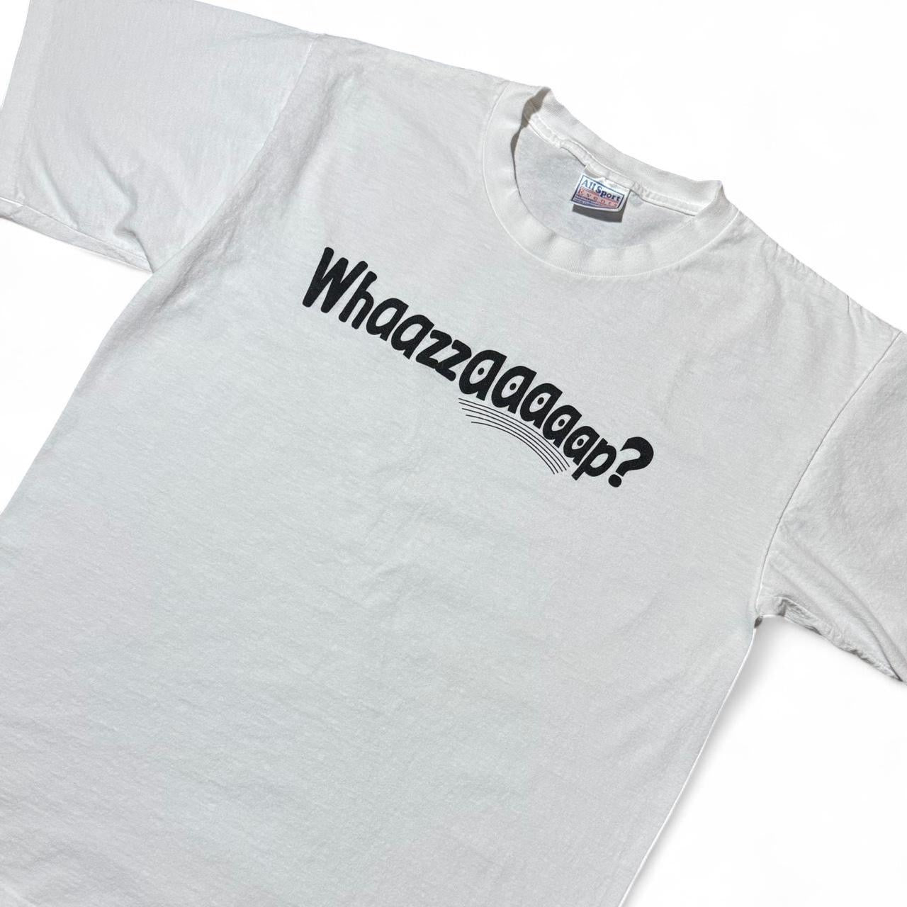 90s "Whazzzaaap?" Graphic Slogan Tee