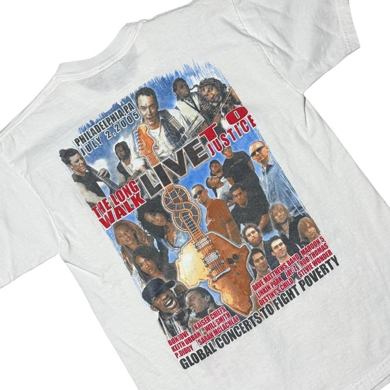 Y2K Live 8 2005 Philadelphia Concert Festival Merch T-shirt