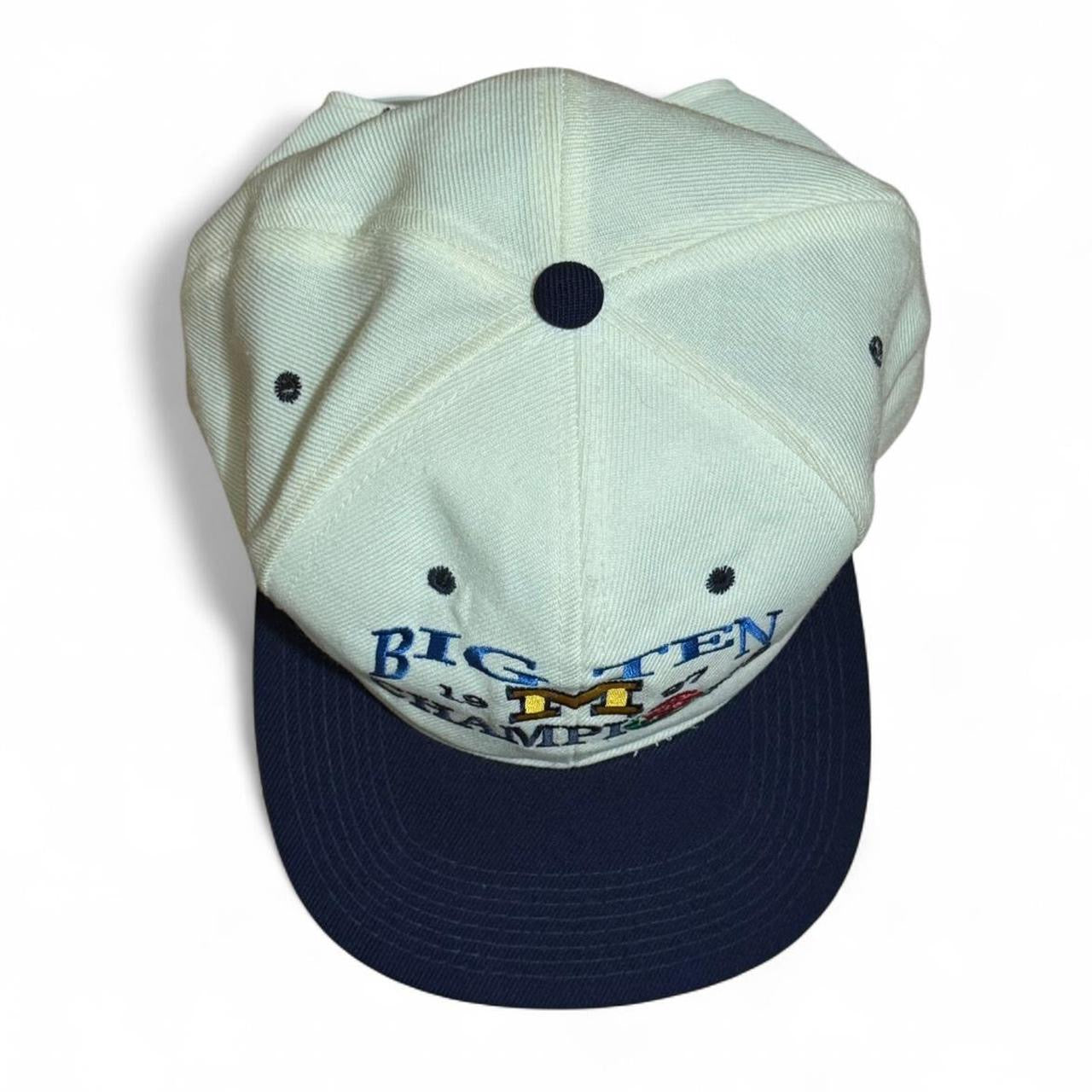 1997 Michigan Wolverines Big 10 Champions Rose Bowl Vintage Snapback Headmaster Hat