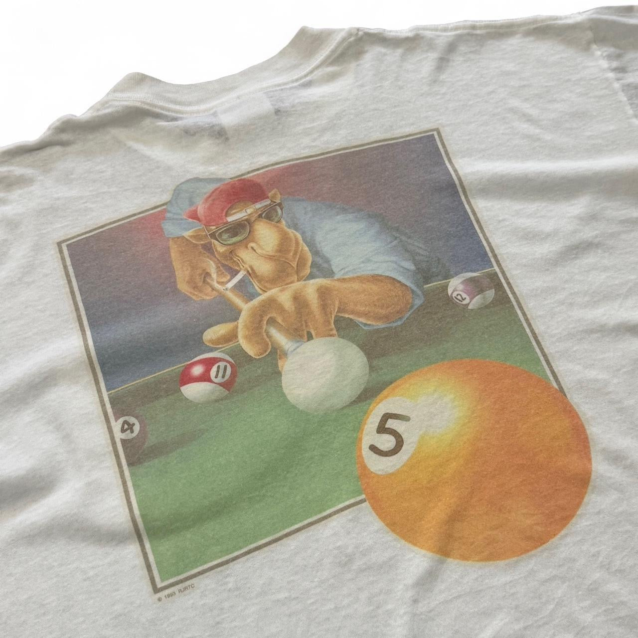 90s Distressed Joe Camel Cigarettes Pool Table Billiards Tee