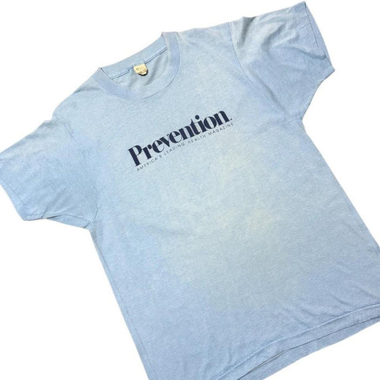80s Prevention America Health Magazine Promo Graphic Logo Faded T-shirt