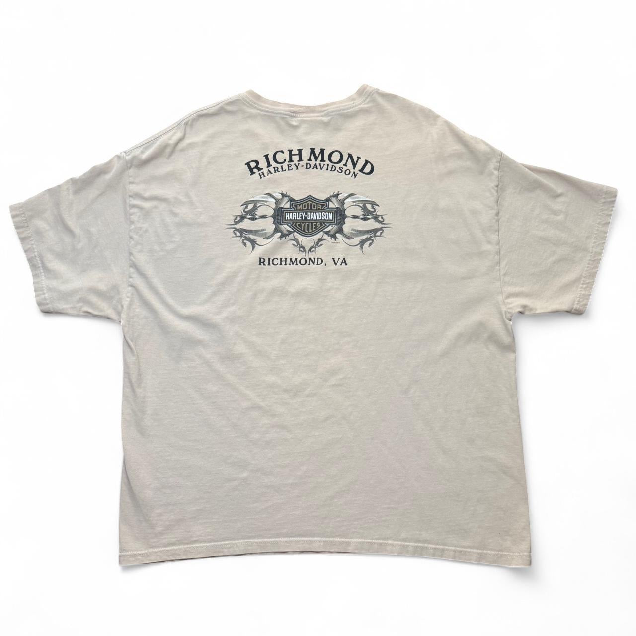 2004 Harley Davidson Tan Y2K Tribal Tee