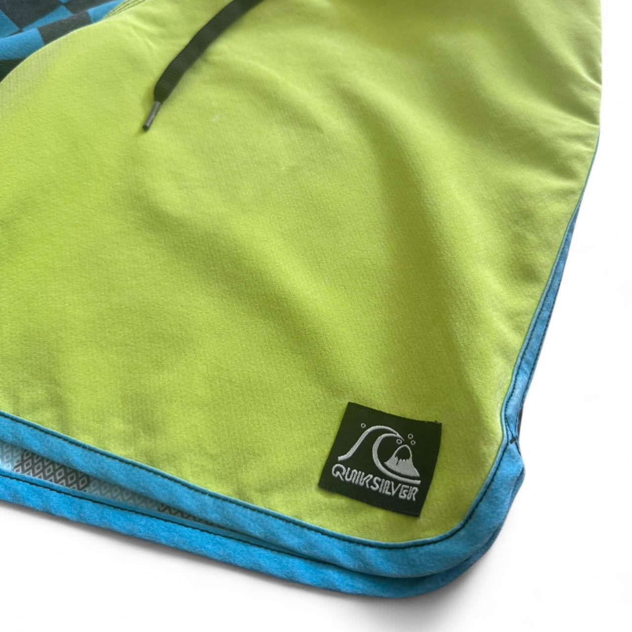 Y2K Quiksilver Checker Ska Pattern Swim Shorts