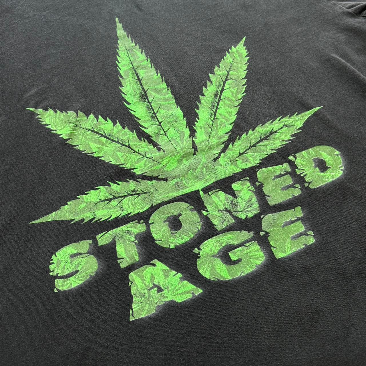 90s Marijuana Weed Leaf Stoned Age Hippie Tee