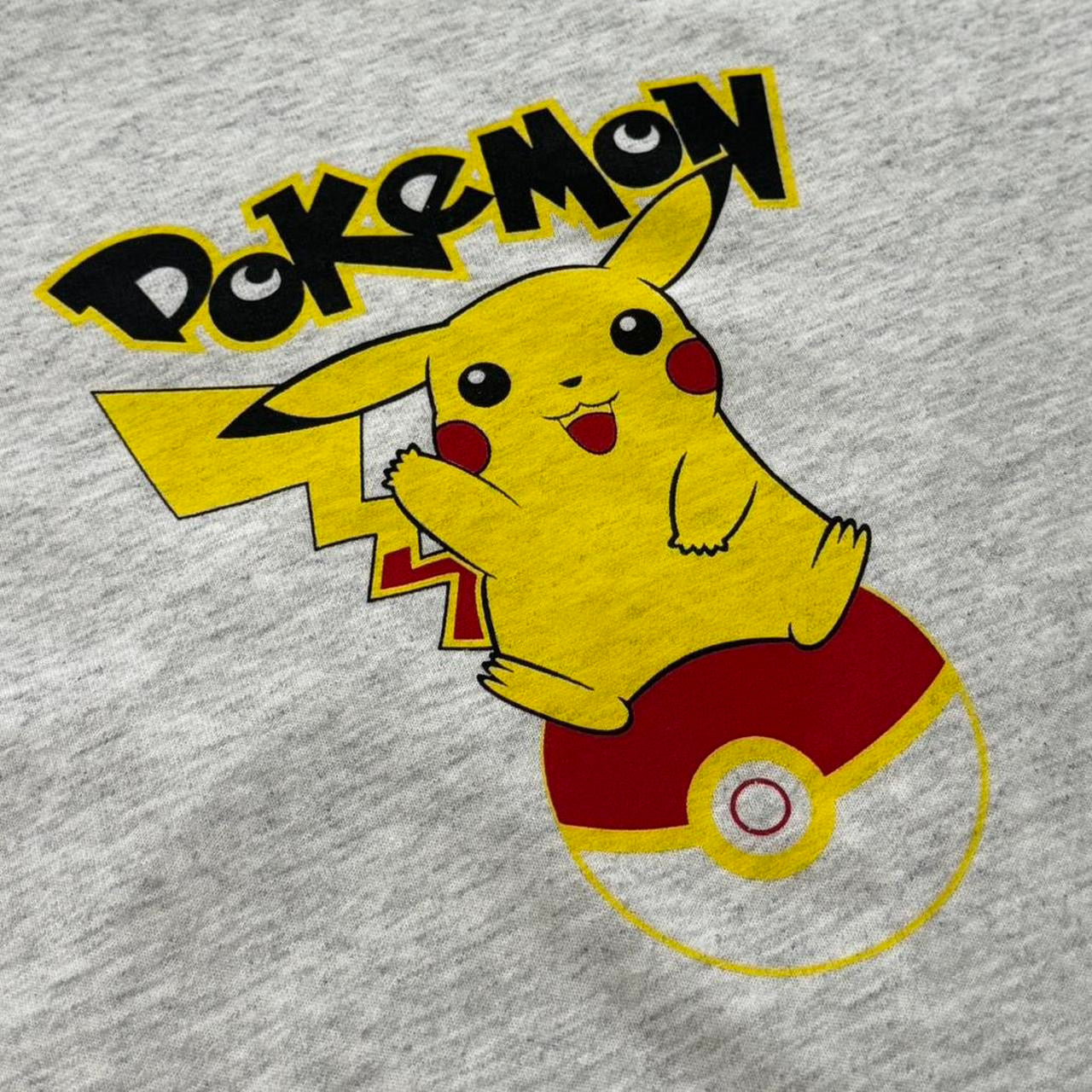 90s Grey Pikachu Pokemon Tee