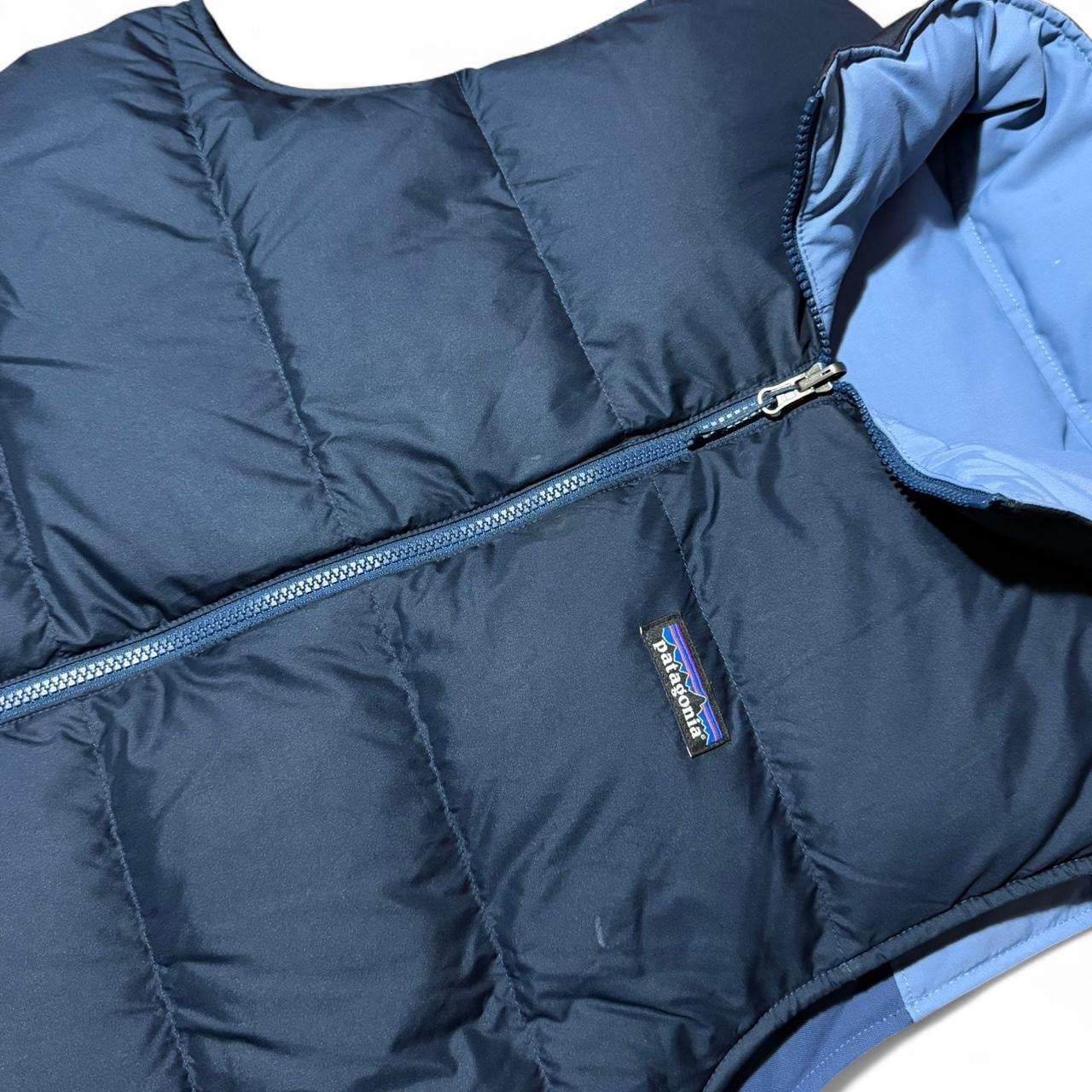 Vintage 90s Reversible Navy Blue Bivy Patagonia Down Puffer Vest