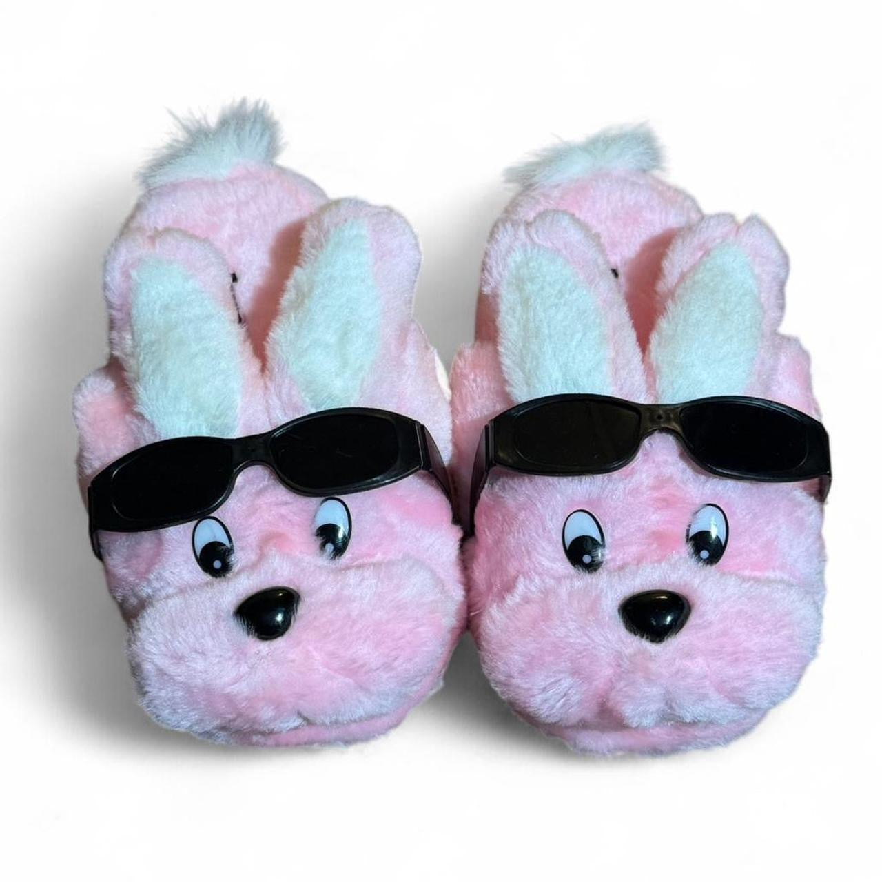 Y2K Pink Energizer Bunny Fluffy Slippers