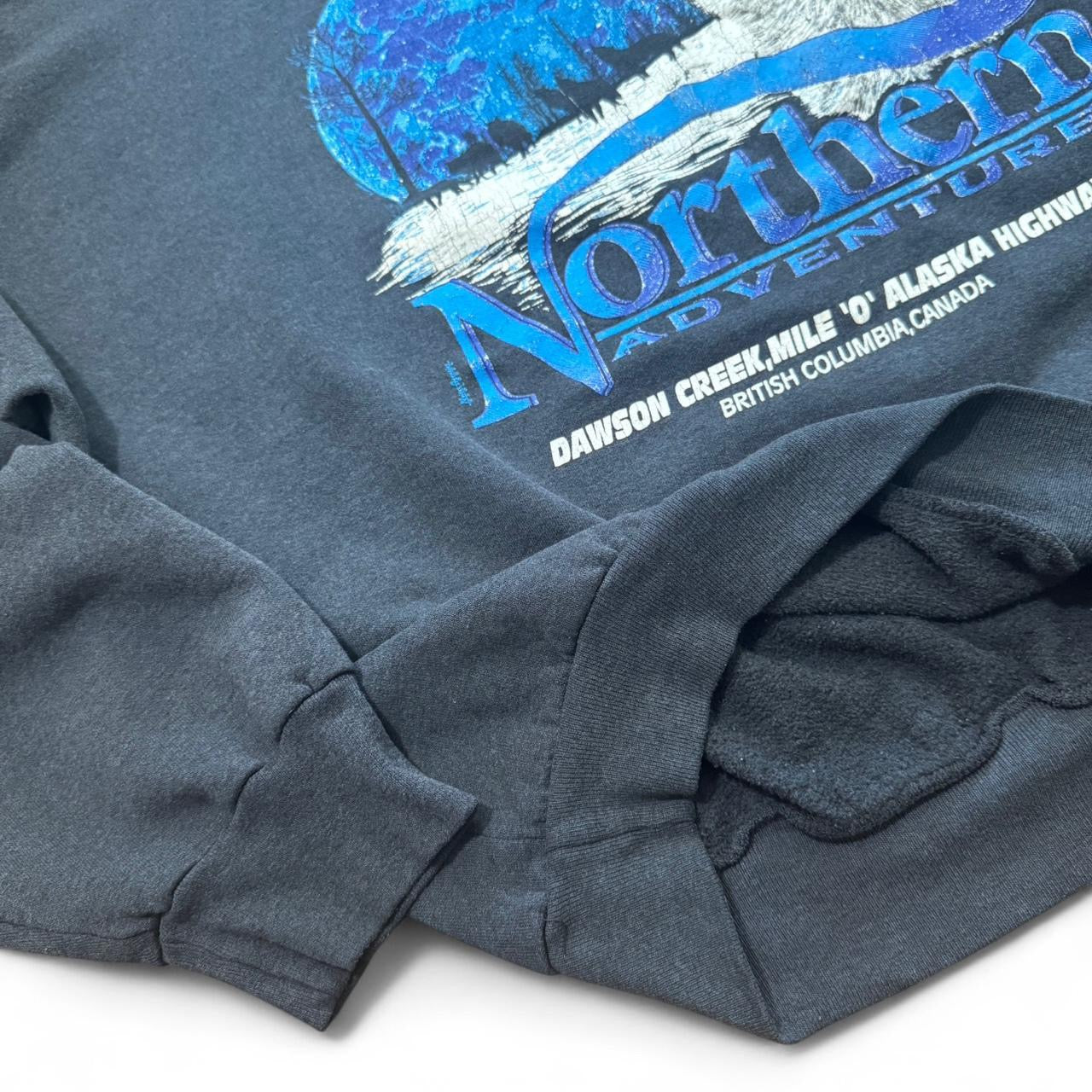90s Northern Adventures Wolf Crewneck