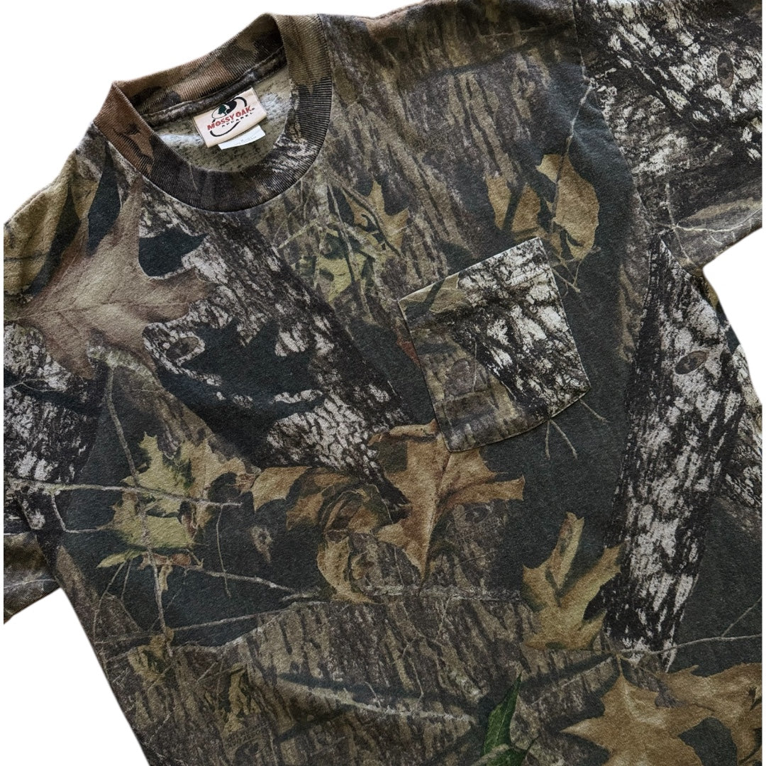Y2K Mossy Oak Camouflage Pocket Tee