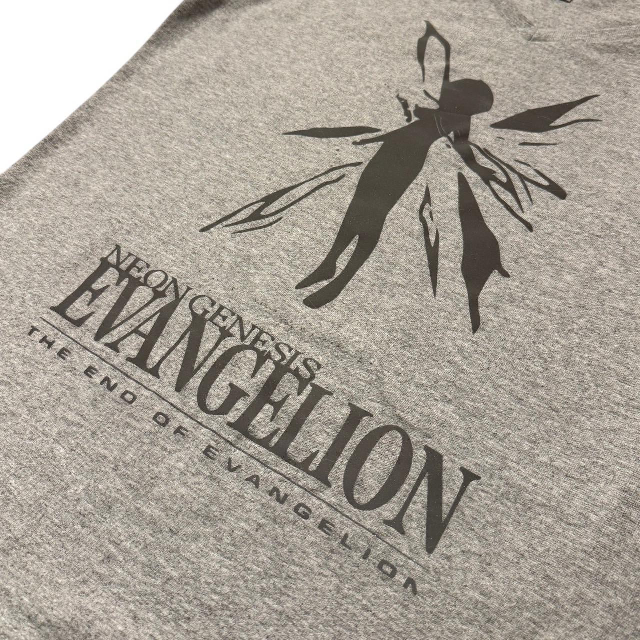 Neon Genesis Evangelion Reflective Anime Graphic V-neck Shirt