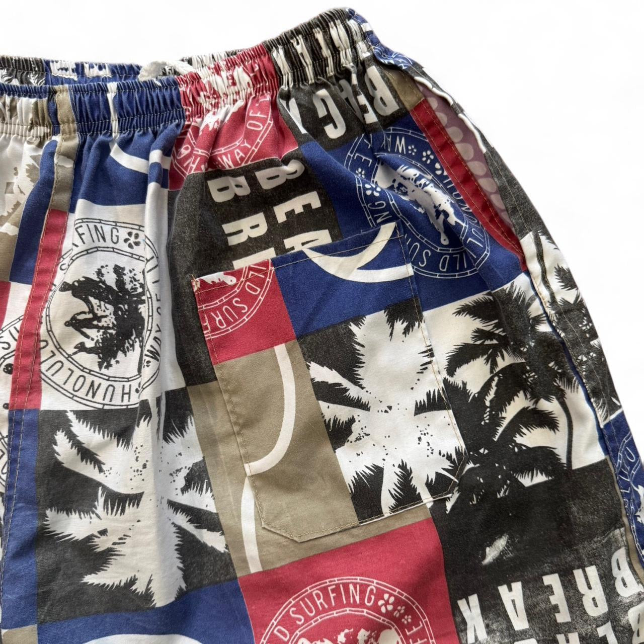 90s Retro ‘Beach Break’ Swim Shorts