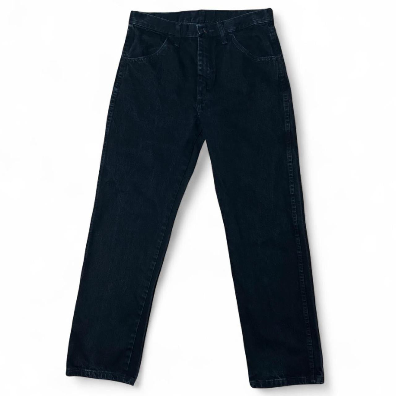 90s Black Rustler Denim Straight Leg Jeans