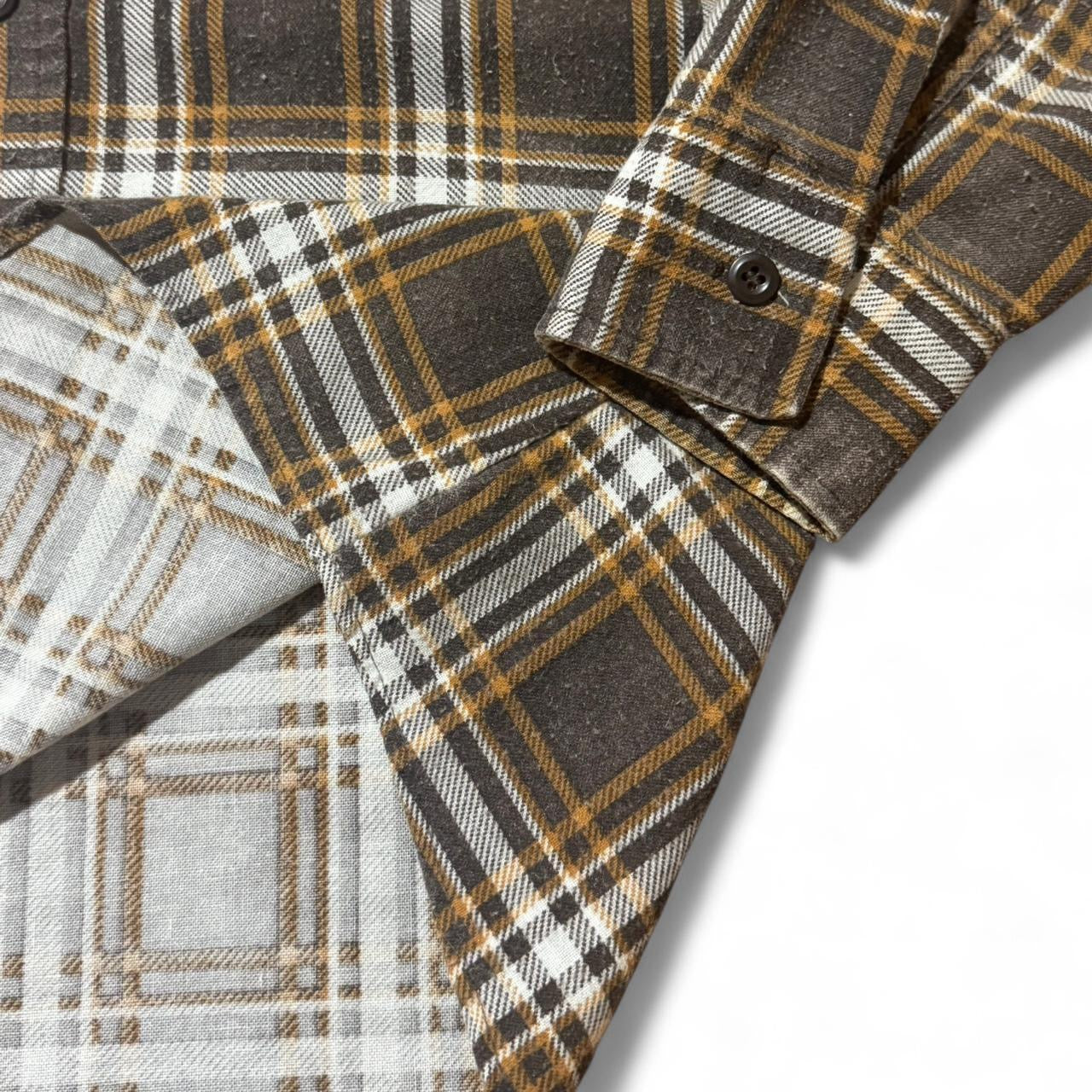 70s Wrangler Plaid Flannel Button Up