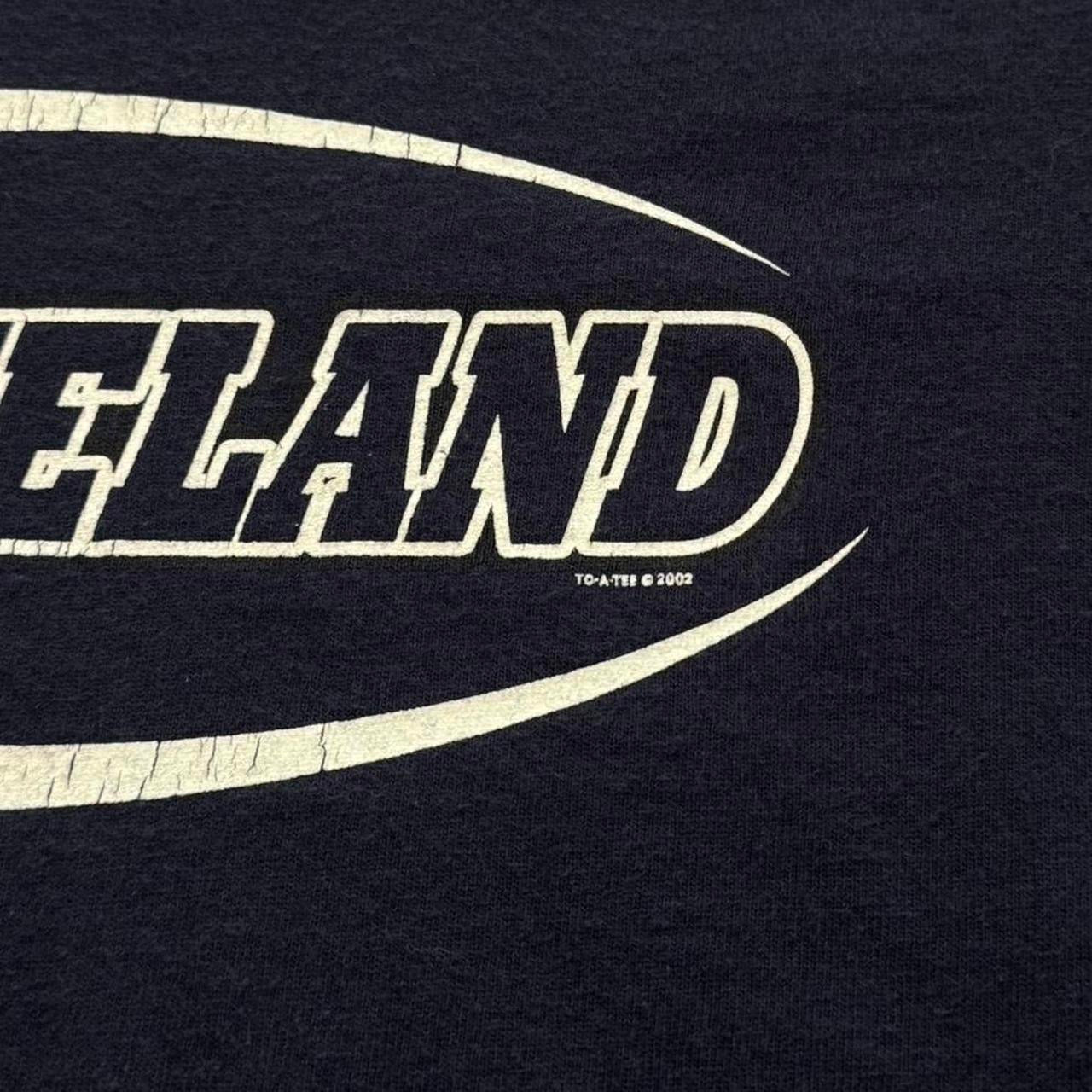 2002 Navy Cleveland Browns NFL Football Tee