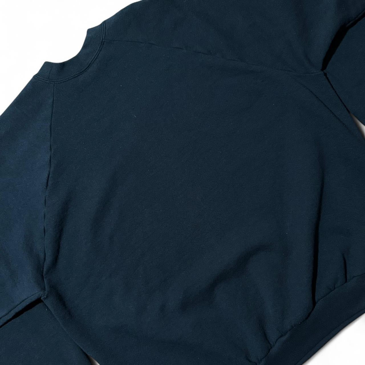 Vintage 90s Blank Black Crewneck Sweater