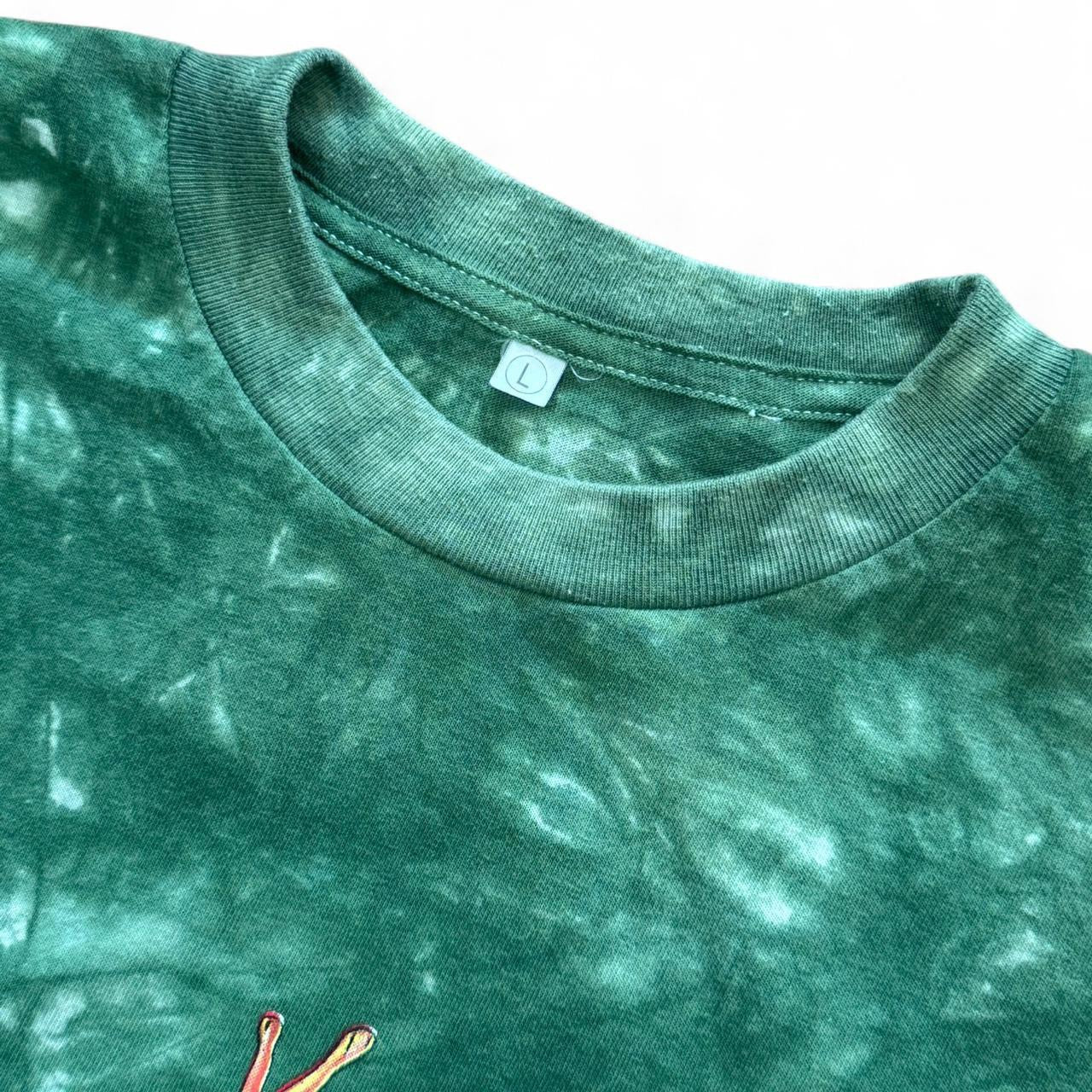Green Tie-Dye Costa Rica Tree Frog Tee