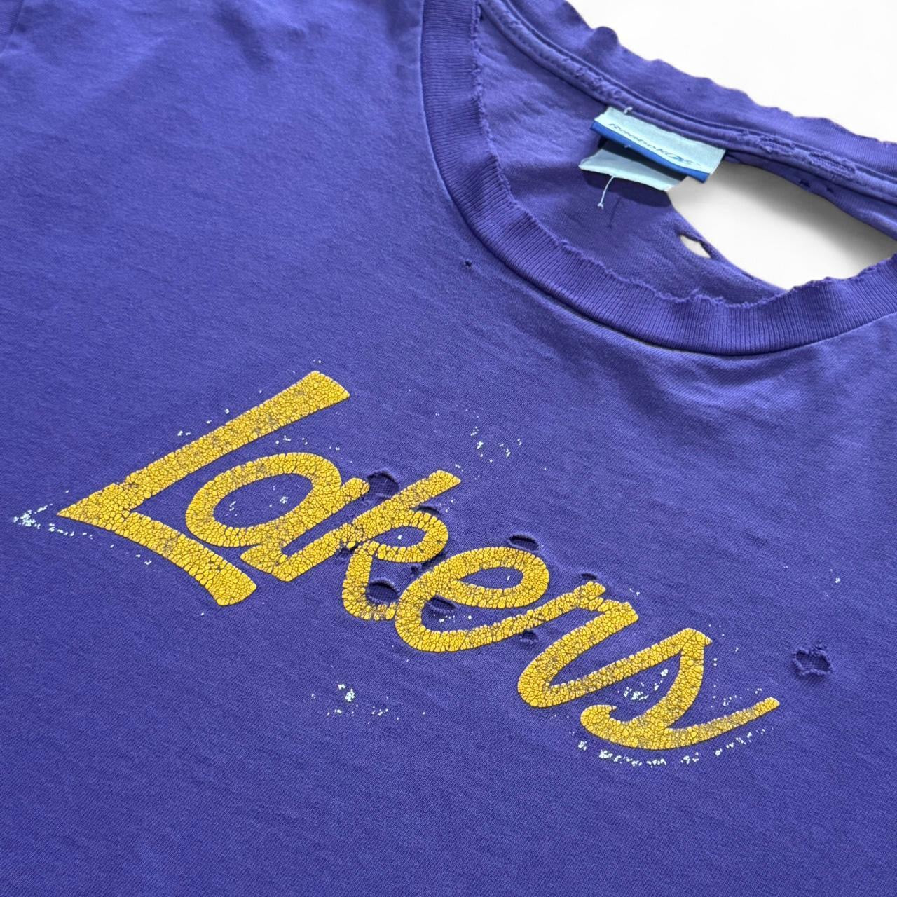 90s Thrashed Lakers NBA Basketball Tee