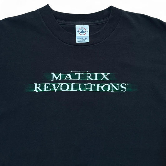 Y2K Matrix Revolutions Movie Promo Graphic Cyber Punk Sci-Fi T-shirt